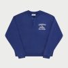 Cherry LA Trophee Henley Crewneck (Royal) | Sweat-Shirts