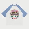 Cherry LA T-Shirt De Baseball Hollywood Mile (Bleu Poussiereux) | T-Shirts Et Manches Longues