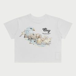 Cherry LA T-Shirt Pour Bebe Wilderness Boxy (Blanc) | Aux Femmes