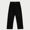 Cherry LA Denim A 5 Poches A Jambe Large (Noir) | Pantalon