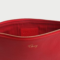 Cherry LA Pochette En Cuir (Rouge) | Accessoires