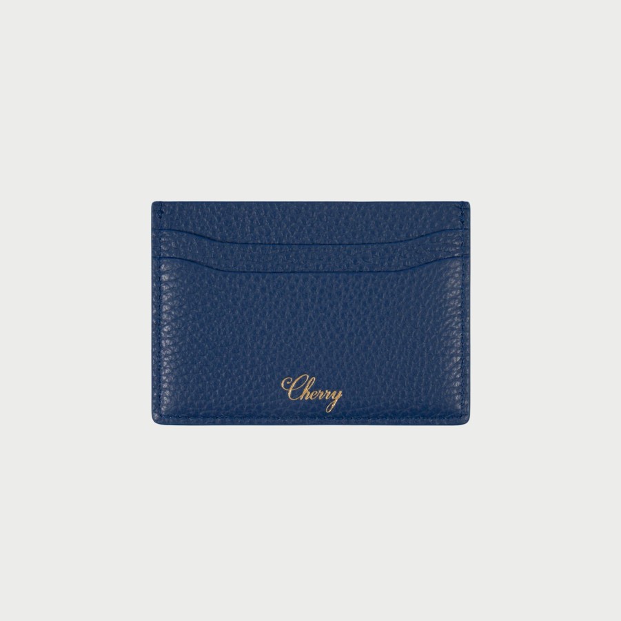 Cherry LA Porte-Cartes En Cuir (Bleu) | Accessoires