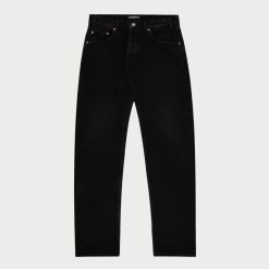 Cherry LA Denim A 5 Poches A Jambe Droite (Noir) | Pantalon