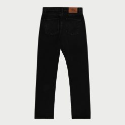 Cherry LA Denim A 5 Poches A Jambe Droite (Noir) | Pantalon