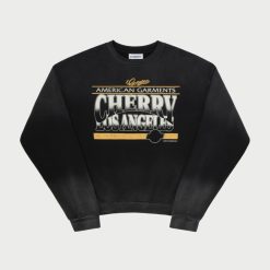 Cherry LA Col Rond American Garments (Noir Vintage) | Sweat-Shirts