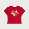 Cherry LA T-Shirt Pour Bebe Flying Cherry (Rouge Vintage) | Aux Femmes