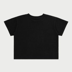 Cherry LA T-Shirt Femme Basic Boxy (Noir) | Aux Femmes