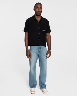 Cherry LA Chemise De Bowling Des Broncos De Bowling (Noir) | Chemise