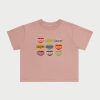 Cherry LA T-Shirt Pour Bebe Lovers Boxy (Rose) | Aux Femmes