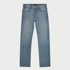 Cherry LA Denim A 5 Poches A Jambe Droite (Indigo) | Pantalon