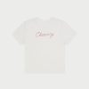 Cherry LA T-Shirt Bebe Au Point De Chainette (Blanc Vintage) | Aux Femmes