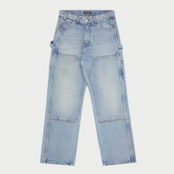 Cherry LA Denim A Jambe Large Et Double Genou (Indigo) | Pantalon