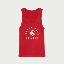 Cherry LA Debardeur Ranch Wear (Rouge Vintage) | Aux Femmes