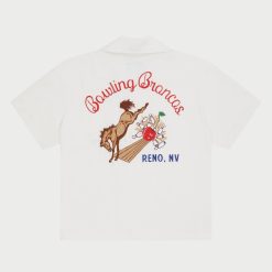 Cherry LA Chemise De Bowling Bowling Broncos (Creme) | Chemise