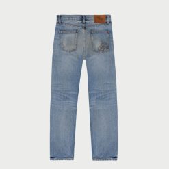 Cherry LA Denim A 5 Poches A Jambe Droite (Indigo) | Pantalon