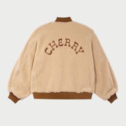 Cherry LA Blouson Aviateur Sherpa (Naturel) | Vestes