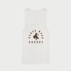 Cherry LA Debardeur Ranch Wear (Blanc Vintage) | Aux Femmes