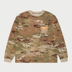 Cherry LA T-Shirt Ride It, Rev It Pocket L/S (Camo) | T-Shirts Et Manches Longues