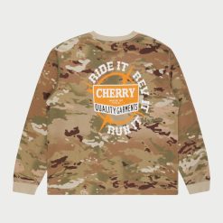 Cherry LA T-Shirt Ride It, Rev It Pocket L/S (Camo) | T-Shirts Et Manches Longues