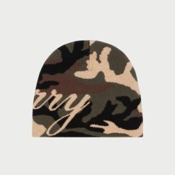 Cherry LA Bonnet Skull Cap En Cachemire (Camo) | Chapeaux