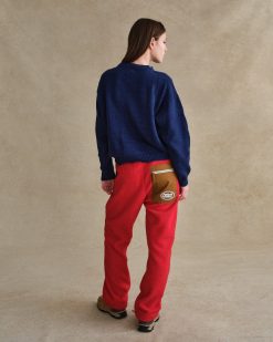 Cherry LA Pantalon Sherpa De Montagne (Rouge) | Les Pantalons De Survetement