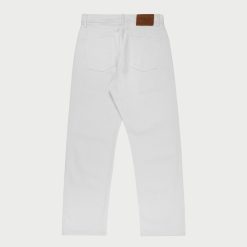 Cherry LA Denim A 5 Poches A Jambe Decontractee (Blanc) | Pantalon