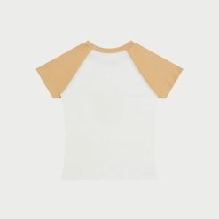 Cherry LA T-Shirt Bebe Raglan (Camel) | Aux Femmes